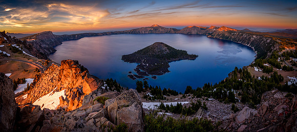 Crater Lake from The Watchman, OR
