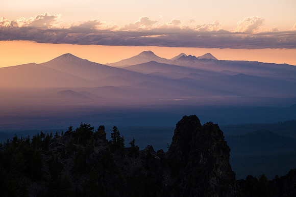 Paulina Peak Sunset