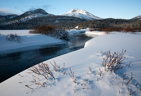 South Sister Fall Creek Winter