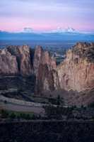 Three Sisters Smith Rock Alpenglow