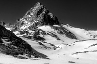 Hiker on the Approach to Muir Pass, CA
