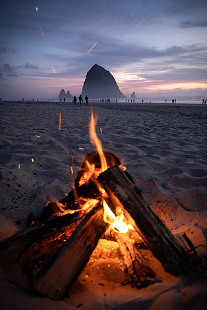Cannon Beach Fire