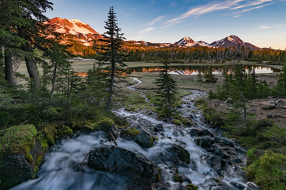 Three Sisters Golden Morning