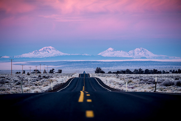Three Sisters Morning Highway