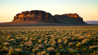 Fort Rock Evening Light