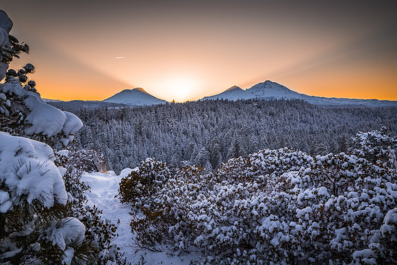 Three Sisters Sun Rays