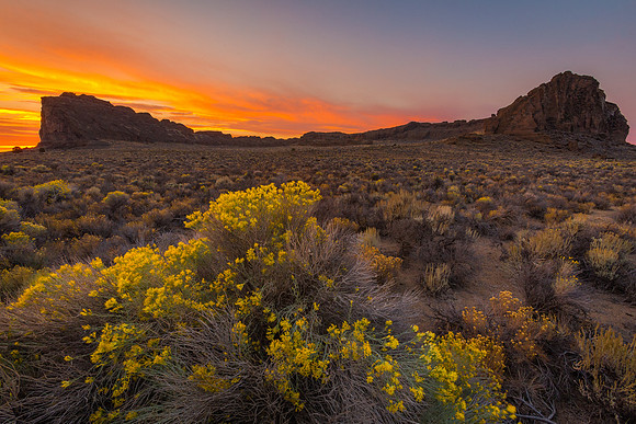 Fort Rock Sunset