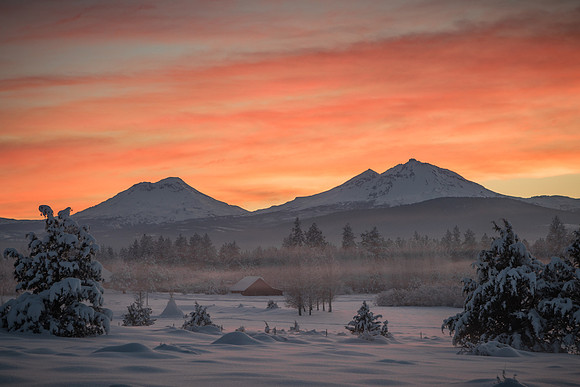 Three Sisters Deep Winter