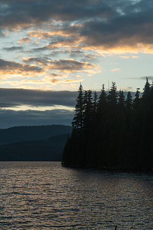 Sunset at Timothy Lake